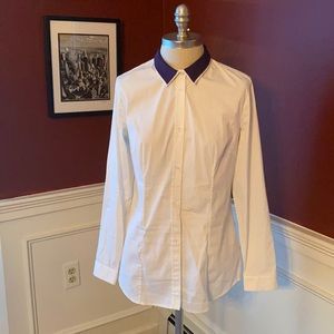 Piazza Sempione double collared blouse, size IT 42